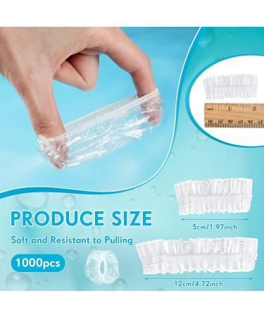 1000 Pcs Disposable Ear Covers for Shower - Waterproof Ear Protectors for Hair Dye & Bathing - Buy Online on GoSupps.com