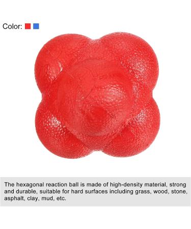 TPR Bounce Reaction Ball for Speed & Agility Training - Blue/Red - Buy Online on GoSupps.com