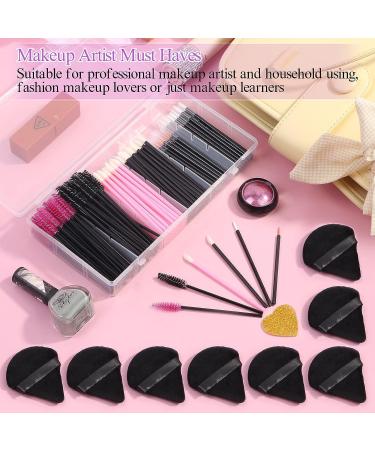 Eco-Friendly 248 Pc Disposable Makeup Applicator Kit with Triangle Puffs, Mascara Wands, Lip Applicators, Eyeliner Brushes - White | Ideal for Makeup Artists - Buy Online on GoSupps.com