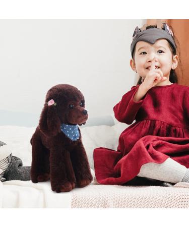 Heionia Kawaii Dog Plush Toy - 30cm Cuddly Teddy Dog with Scarf | Perfect Gift for Kids & Girls - Buy Online on GoSupps.com