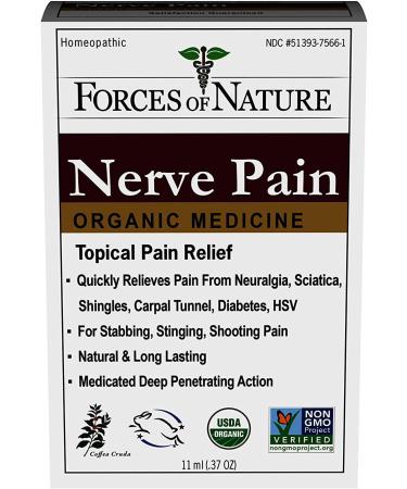 Forces of Nature Nerve Pain Relief - Organic Plant Medicine 0.37 fl oz (11 ml) - Buy Online on GoSupps.com