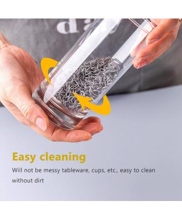 Luejnbogty Cast Iron Cleaner -Premium 316 Stainless Steel Chainmail Scrubber 8x6 Inch - Buy Online on GoSupps.com