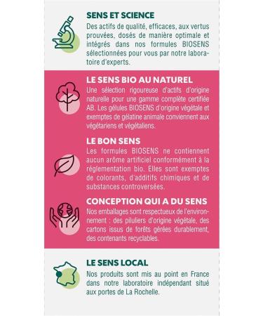 Biosens - Stop hunger vegetable capsule - Carob and Nopal - Certified Organic AB Vegan - Made in France - 100% Vegetable acti - Buy Online on GoSupps.com