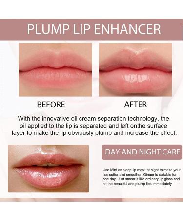 Natural Lip Plumper Set - Day & Night Serum for Lip Care Enhancement - 2PCS, 35.0g - Buy Online on GoSupps.com