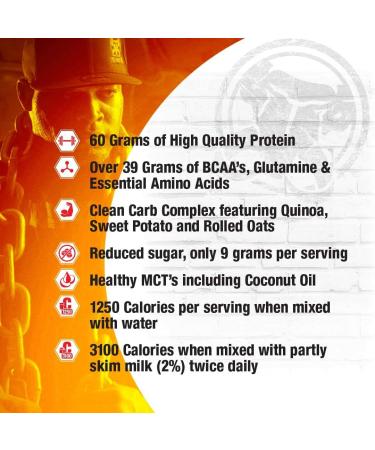 Inter-Active Nutrition Mammoth Mass Supplement 2.27kg Strawberry - Buy Online on GoSupps.com