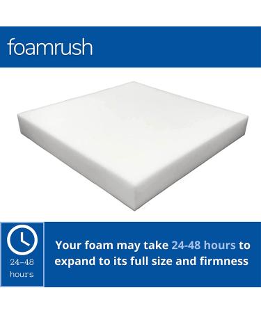 FoamRush Upholstery Foam Cushion High Density (Chair Cushion Square Foam for Dinning Chairs  Wheelchair Seat Cushion Replacement)(2" x 18" x 18") - Buy Online on GoSupps.com
