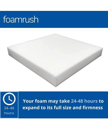 FoamRush High Density Firm Upholstery Foam 3x18x20 - Chair Cushion Square Foam for Dining Chairs & Wheelchair Seat Replacement - Buy Online on GoSupps.com