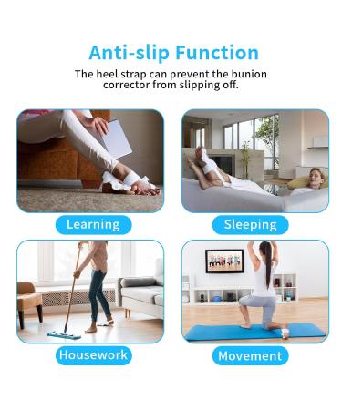 FYKERO Bunion Corrector - Orthopedic Night/Rest Brace for Men & Women with Non-Slip Toe Separators - Adjustable Bunion Splint for Left/Right Feet Relief - Buy Online on GoSupps.com