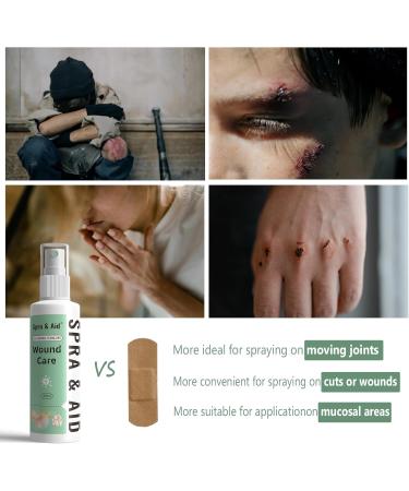 First Aid Spray Active Skin Repair Antiseptic Wound Care Therapy for Minor Cuts & Scrapes 2oz - Buy Online on GoSupps.com