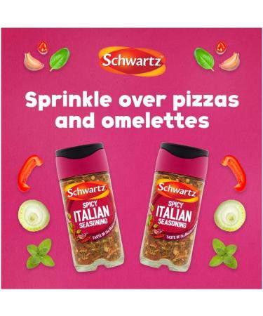Schwartz Spicy Italian Seasoning 42g - Authentic Blend for Bold Flavors - Buy Online on GoSupps.com