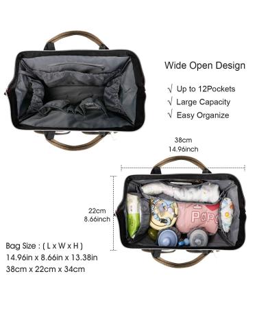 Pomelo Waterproof Diaper Bag with Adjustable Strap & 2 Stroller Hooks | Multifunctional Travel Bag in Taupe - Buy Online on GoSupps.com