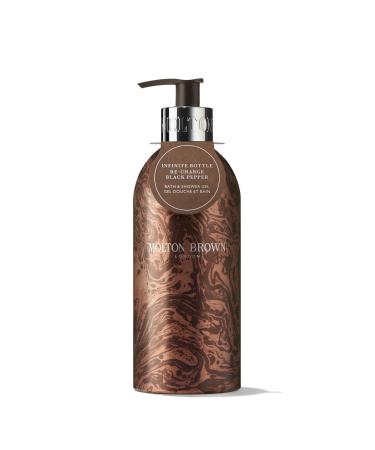 Molton Brown Re-Charge Black Pepper Bath and Shower Gel Limited Edition Infinite Bottle 400 ml