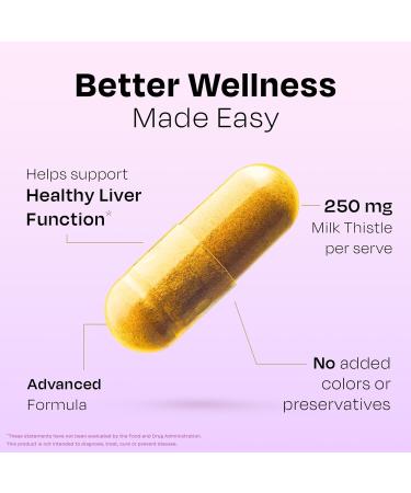 Auric Milk Thistle ++ 60 Capsules | Elite Formula | Daily Wellness Support | Veg Capsules | Gluten-Free | Additive-Free | Plant-Based| 500 mg Actives per Serve - Buy Online on GoSupps.com