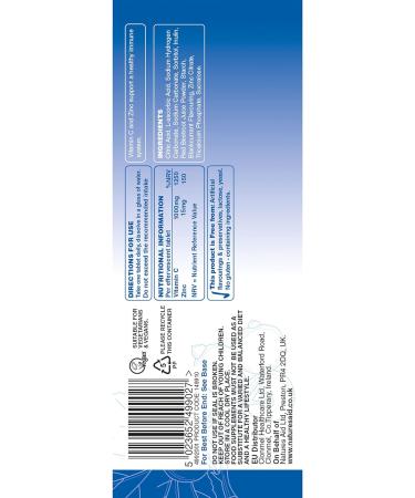 Natures Aid Immune Effervescent with Zinc & Vitamin C Blackcurrant 20 Tablets - Pack of 1 - Buy Online on GoSupps.com