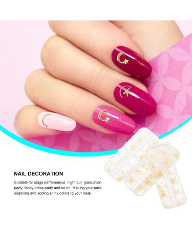 Lurrose 3 Boxes Nail rivets decoration xmas Nail charms nail jewels rhinestones nail art studs manicure decoration nativity decor nail charms for nail art jewelry 3d long box Metal - Buy Online on GoSupps.com