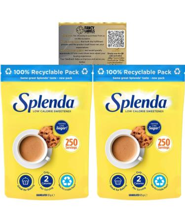 Sweetener Multipack with Splenda Granulated Low Calorie Sweetener 125g Pack of 2 - Buy Online on GoSupps.com