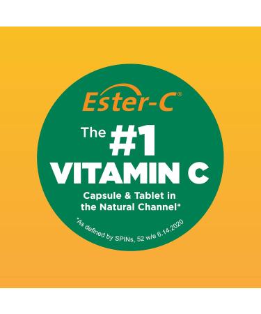 Ester-C 500mg with Citrus Bioflavonoids Capsules - 120 Count, 2.4 Ounce Pack - Supports Immune Health and Collagen Production - Buy Online on GoSupps.com