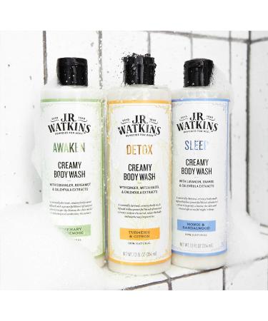 J.R. Watkins Detox Creamy Body Wash - Natural Turmeric & Citron Extracts - 12oz - Buy Online on GoSupps.com