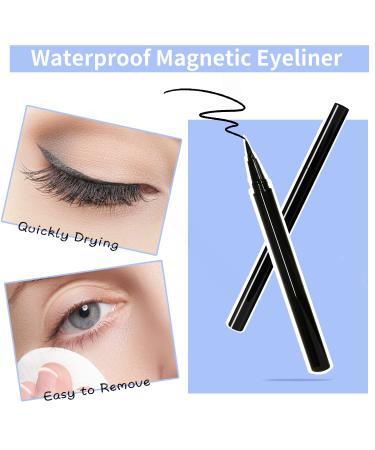 OTET Magnetic Eyelashes Kit - Lightweight Natural Look, Magnetic Eyeliner & Lashes Set with Tweezers - Easy to Wear - Buy Online on GoSupps.com