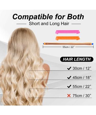 40pcs Spiral Hair Curlers for Long Hair | No Heat Curlers 22inch | Magic Curls Rollers with Styling Hooks | Heatless Styling Kit - Buy Online on GoSupps.com