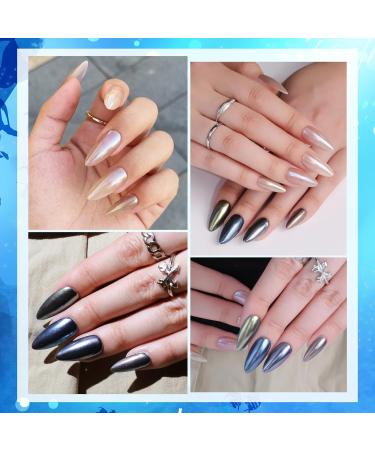 Bishengyf Chrome Nail Powder - Super Mirror Effect | Upgraded Metallic Nail Pigments for Art & Design | High Capacity 2g Blue - Buy Online on GoSupps.com