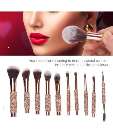 Professional Makeup Brush Set - Soft Hair Brushes for Loose Powder Eyeshadow & Eyebrows | Charming Beauty Kit with Storage Bag - Buy Online on GoSupps.com