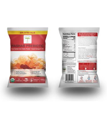 Hashab Prebiotic E414 Acacia Senegal Pure Gum Arabic Powder - Acacia Fiber | Buy Online - Buy Online on GoSupps.com
