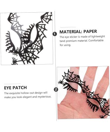 Beavorty 2 Pairs Props Party Bag Blindfold face Stickers Girl Make up Spider Web Eye Shadow Applique Spider face Stickers Filler Halloween Themed Eye Sticker Black Eye Shadow - Buy Online on GoSupps.com