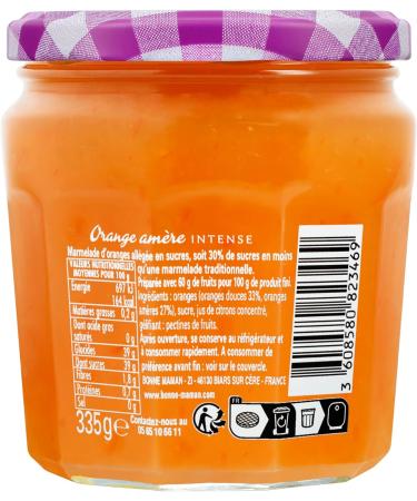 Bonne Maman Orange Marmelade Intense | 335g - Buy Online on GoSupps.com