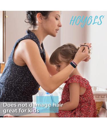 Hoyols 100pcs Baby Small Elastic Hair Ties for Girls No Crease Tiny Hair Bands 1 inch Fine Hair Accessories for Toddler Kids Infants 2mm (Black) - Buy Online on GoSupps.com