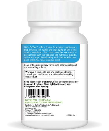 Little DaVinci Chewable Kidbiotic - Natural Tropical Fruit Flavor, 90 Tablets | Probiotics for Kids - Buy Online on GoSupps.com