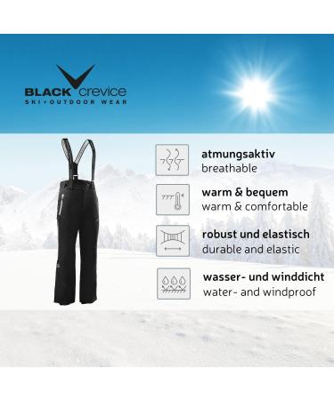Buy Black Crevice Men's Ski Pants | Water & Windproof | Breathable High-Quality Active Snow Pants in Dark Blue | 100% Polyester Ski Gear - Buy Online on GoSupps.com