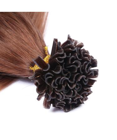 High-Quality Keratin Bonding Hair Extensions - #4/27 Ombre - 60cm - 50 Strands - 100% Remy Real Hair by Novon Hair Extensions - Buy Online on GoSupps.com