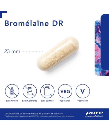 Pure Encapsulations - Bromelain DR - Plant Enzymes Extracted from Pineapple - Contributes to Maintaining Normal Digestive Function - 30 Vegan Capsules - Buy Online on GoSupps.com