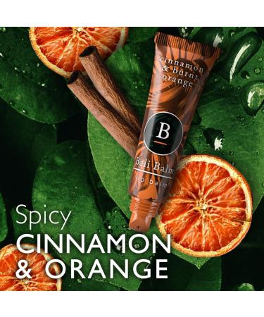 Moisturizing Cinnamon & Burnt Orange Lip Balm 0.50 Oz - Natural Vegan Hydrating Formula with Shea Butter - Beeswax-Free - Buy Online on GoSupps.com