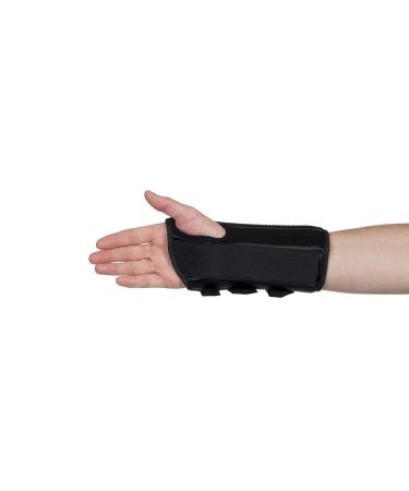 FitPro FP70223 Adjustable and Lightweight 8" Wrist Brace With Removable Insert- Left Small Black Small Left