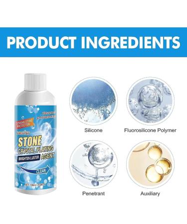 Stone Stain Remover Cleaner Advanced Marble Care Kit Stain Remover Crystal Plating and Polishing Agent for Kitchen Patio and Backyard Surfaces (2 bottle) - Buy Online on GoSupps.com