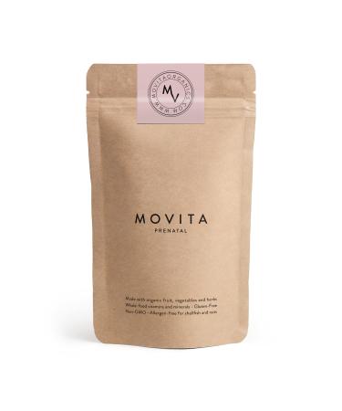Movita Prenatal Multivitamin - During Pregnancy & Breastfeeding (Refill Pouch) - Fermented Whole Foods Vitamins and Minerals - Organic Vegan-Friendly Gluten-Free & Non-GMO - 30 Day Supply