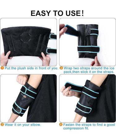 SUZZIPAD Elbow Ice Pack - Wearable Cold Compress for Tendonitis & Tennis Elbow - Buy Online on GoSupps.com