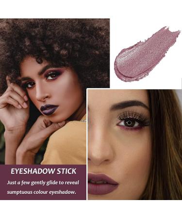 Waterproof Eyeshadow Pen Crayon Stick - Shimmer Cream Eye Shadow Pencil | Long-Lasting & Non-Blooming Pearlescent Eyeliner Pencil for Glitter Eye Makeup (Fog Purple) - Buy Online on GoSupps.com