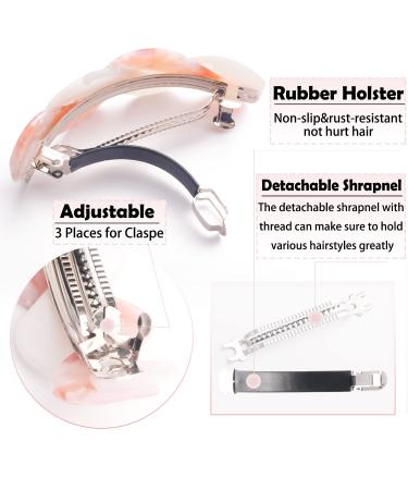 3-Piece Wide Interweave Barrettes for Women - Tortoiseshell Hair Accessories for Thick, Curly, Fine Hair - Buy Online on GoSupps.com