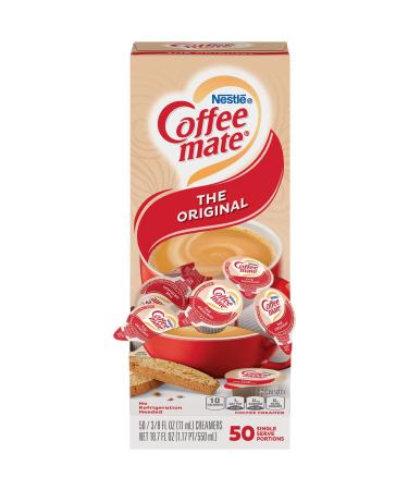 Nestl Coffee-mate Liquid Creamer Singles, Original, 0.38 Oz, Box Of 50 Singles