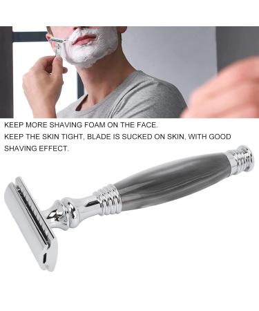 Manual Razor Holder - Gray Metal Open Comb Shaving Stand for Men | Premium Grooming Accessory - Buy Online on GoSupps.com