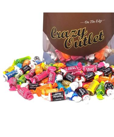 CrazyOutlet Tootsie Roll Chewy Candy Assorted Fruit Taffies - 2lb Bulk Pack - Buy Online on GoSupps.com
