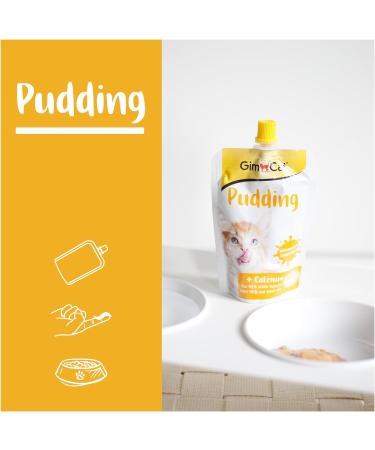GimCat Pudding with Calcium - Lactose-Reduced Cat Snack for Healthy Bones - 150g Bag - Buy Online on GoSupps.com