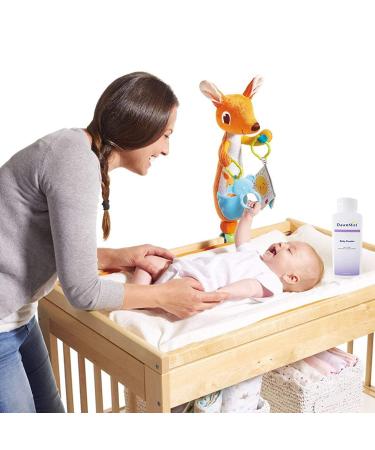 Dukal Organic Corn Starch Baby Powder 14 oz - Talcum Free, Hypoallergenic, Prevents Diaper Rash, with Aloe and Vitamin E - Absorbs Moisture, Delicate Scent - 1 Pack - Buy Online on GoSupps.com