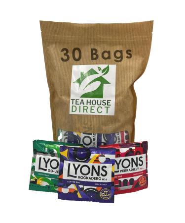 Lyons Rockadero Perkadilly & Go Joe Ground Coffee | Rich Full-Bodied Dark Roast | Convenient & Mess-Free | Rich Coffee Taste in Instant - 30 Sachets Rockadero-Perkadilly-Go-Joe Coffee Pack of 30