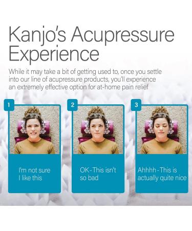 Kanjo Acupressure Seat Cushion - Memory Foam Coccyx Seat Cushion for Spinal, Hip & Tailbone Pain Relief - FSA & HSA Eligible - Buy Online on GoSupps.com