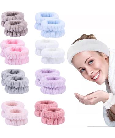 scicent Face Wash Wristbands Wrist Spa Washband Microfiber Wrist Wash Towel Band for Washing Face Elastic Absorbent Wristbands for Women Girls Pink-A - Buy Online on GoSupps.com