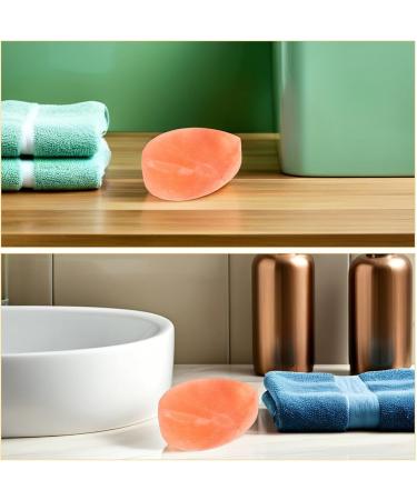  DECOMELODY 2 Pieces Callus Scrub Stone Body Scrub Deodorant Massage Stone Natural Salt Soap Pink Salt Stone Polished Salt Stone Skin Exfoliating Soap Heart-Shaped Unscented Soap - Buy Online on GoSupps.com